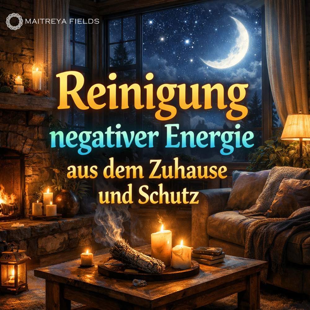 Reinigung negativer Energie aus dem Zuhause und Schutz – Energetischer Klang + Digitale Mandala
